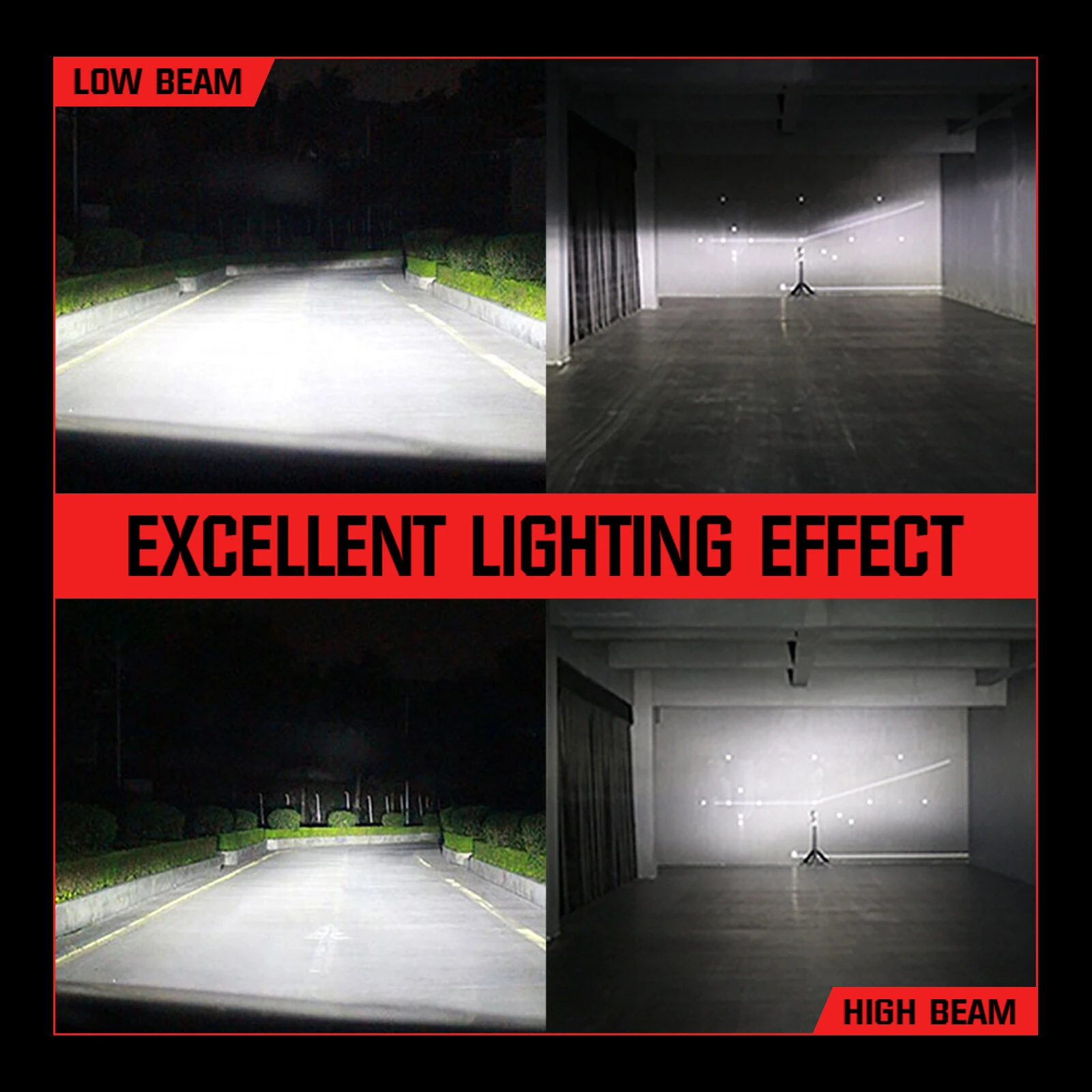 CYBERBEAM A900-C3 H4 / H7 / H11 / 9005 / 9006 Pair 50W Car LED Headlights 10000LM LED Bulbs 6500K White Light LED Headlamps IP68 Waterproof — view 8