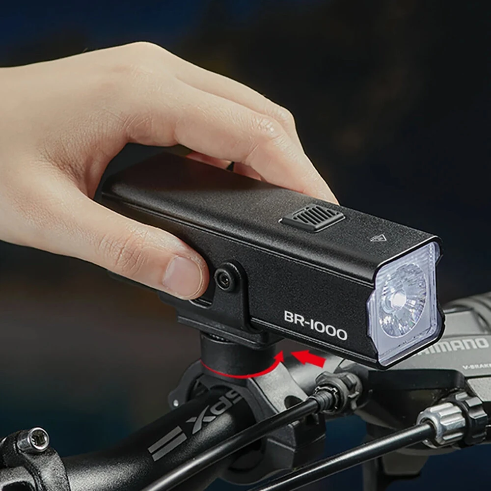 CYCLAMI BR 1000LM Highlight Bike Headlight 4500mAH 5 Gears Modes Lamp Type-C Charging Bicycle Front Light for Outdoor Night Cycling Safety — view 7