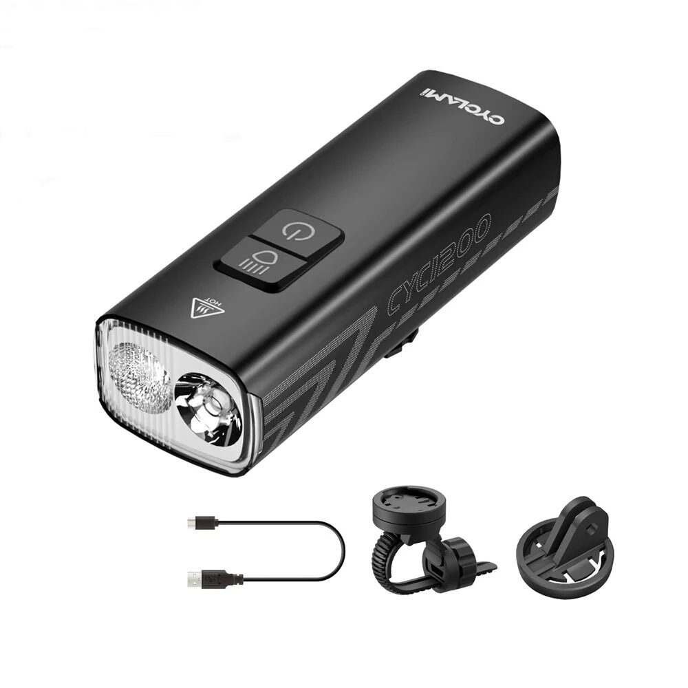 CYCLAMI BR 1200 Lumens Bike Headlight 2500mAh IPX6 Waterproof Type-C Charging Front Lights for Outdoor Road Cycling Safety — view 8