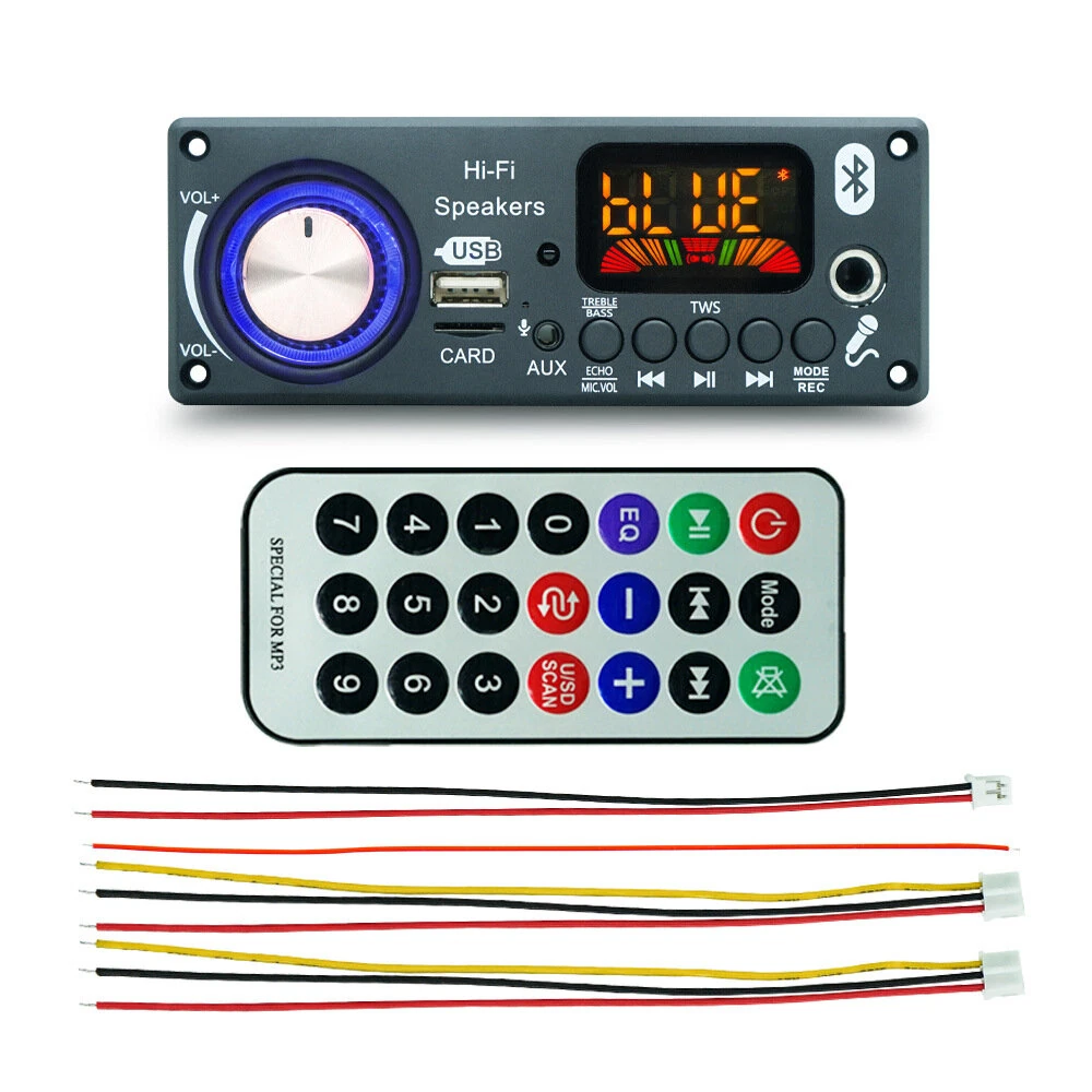 D185BT Wireless Preamp Amplifier Board Bluetooth MP3 Radio Decoder Module Support Remote Control — image 1