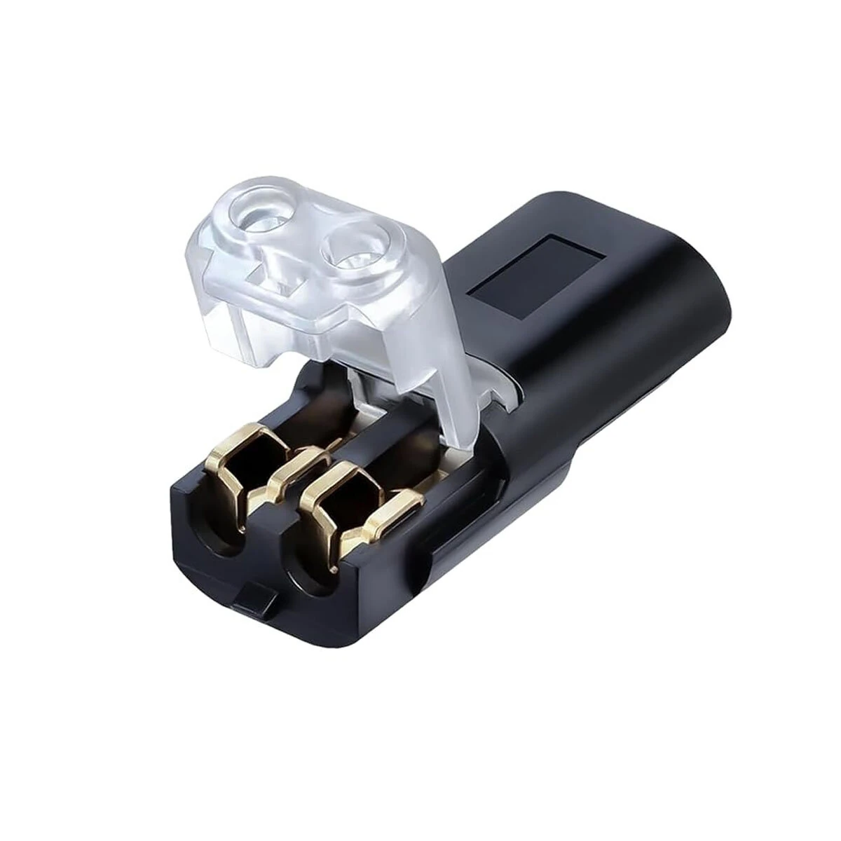D2 Quick-connect Terminal Double Wire Plug-In Connector With Locking Buckle 2 Pin 300V 9A Quick-Clip Fasteners Low Voltage LED Strip Wire Connector — view 10