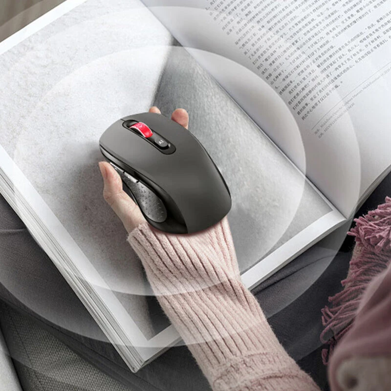 D3 Dual-mode AI Voice Mouse Wireless bluetooth Voice Typing 6 Level DPI Adjustable PPT Generation AI Writing Supports 20+ Dialects Recognition Office Mice — view 3