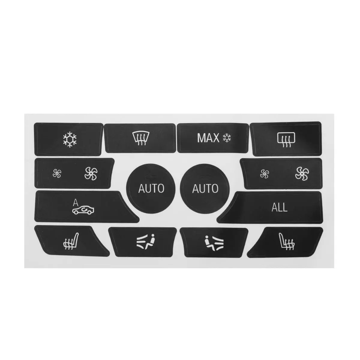 Dash Climate Control Car Stereo Panel Button Repair Decal Kit For BMW 5 Series 09-15 — image 1