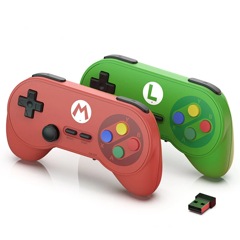 Data Frog PC07 2.4G Wireless Dual Gaming Controller 32H Battery Classic D-Pad Arcade Game Controller for PC Android TV Box Retro Gamepad Plug and Play — view 4