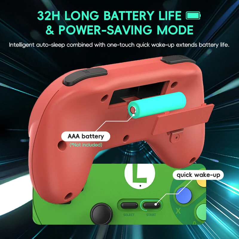 Data Frog PC07 2.4G Wireless Dual Gaming Controller 32H Battery Classic D-Pad Arcade Game Controller for PC Android TV Box Retro Gamepad Plug and Play — view 6