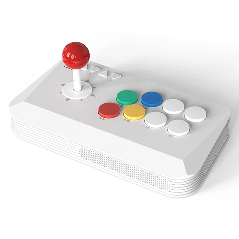 DATA FROG Y5A Three Mode Arcade Fighter Stick for PC Android iOS Switch PS3 Linux with Blue Switch Mechanical Joystick Turbo Function Professional Fight Stick Arcade Game Controller — view 3
