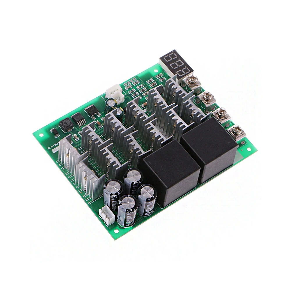 DC 10-55V 12V 24V 36V 48V 55V 100A Motor Speed Controller PWM HHO RC Reverse Control Switch with LED Display — view 6