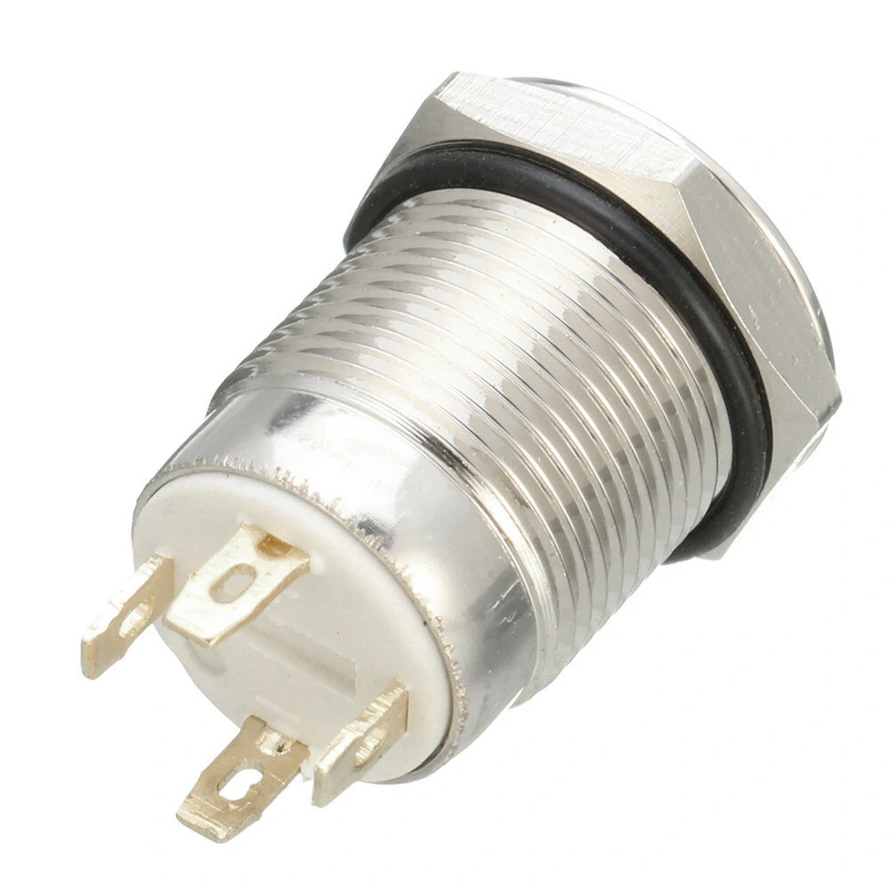 DC 12V 12mm 4 Pin Momentary Switch Led Light Metal Push Button Waterproof Switch — view 4
