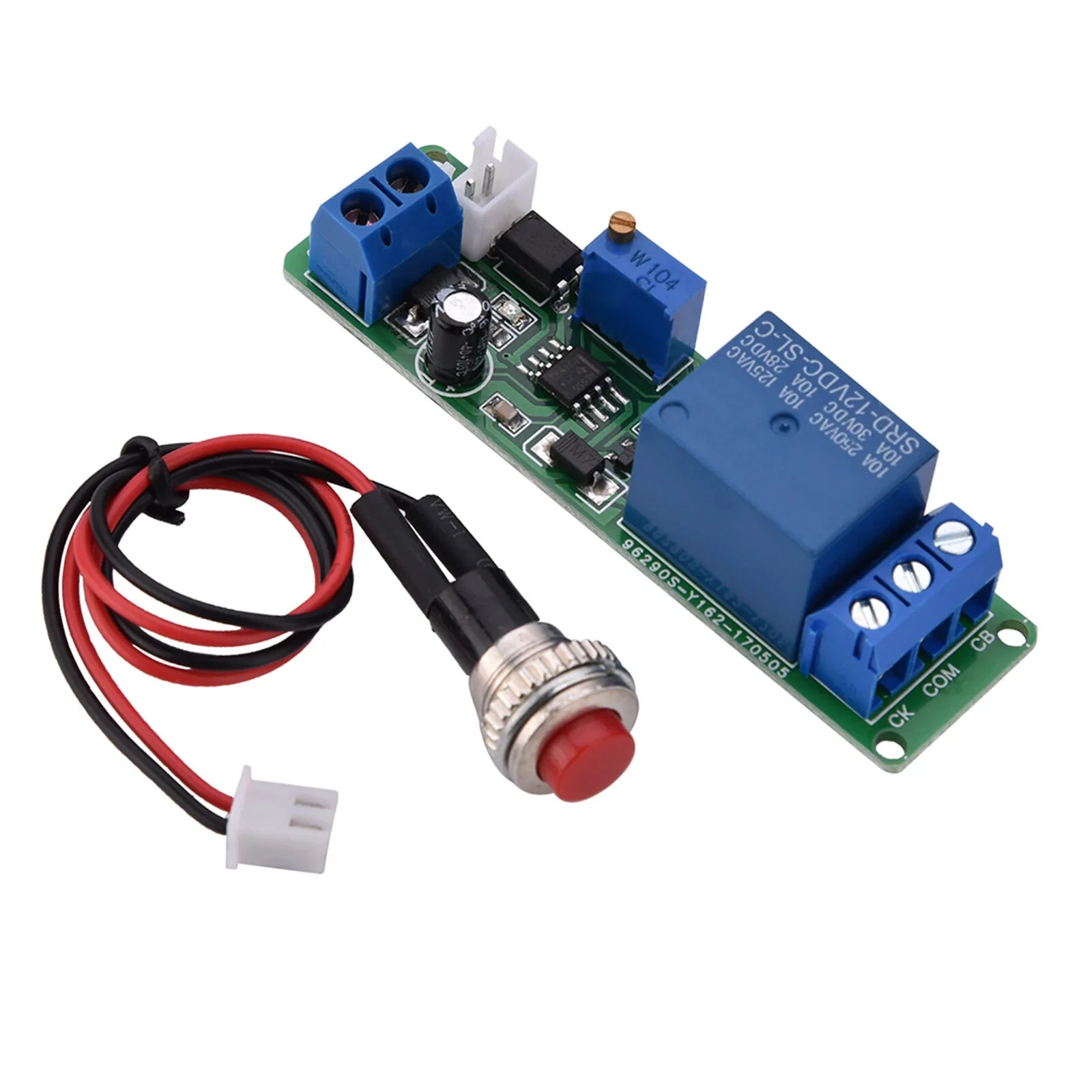 DC 12V Adjustable Timer Delay Turn Off Timing High Precision Relay Switch Module with External Button Trigger — image 1