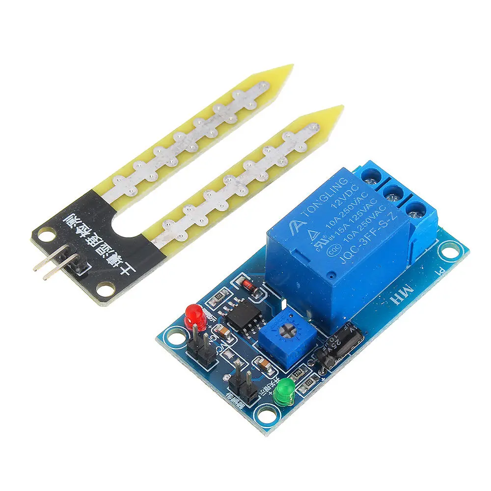 DC 12V Relay Controller Soil Moisture Humidity Sensor Module Automatically Water — view 3