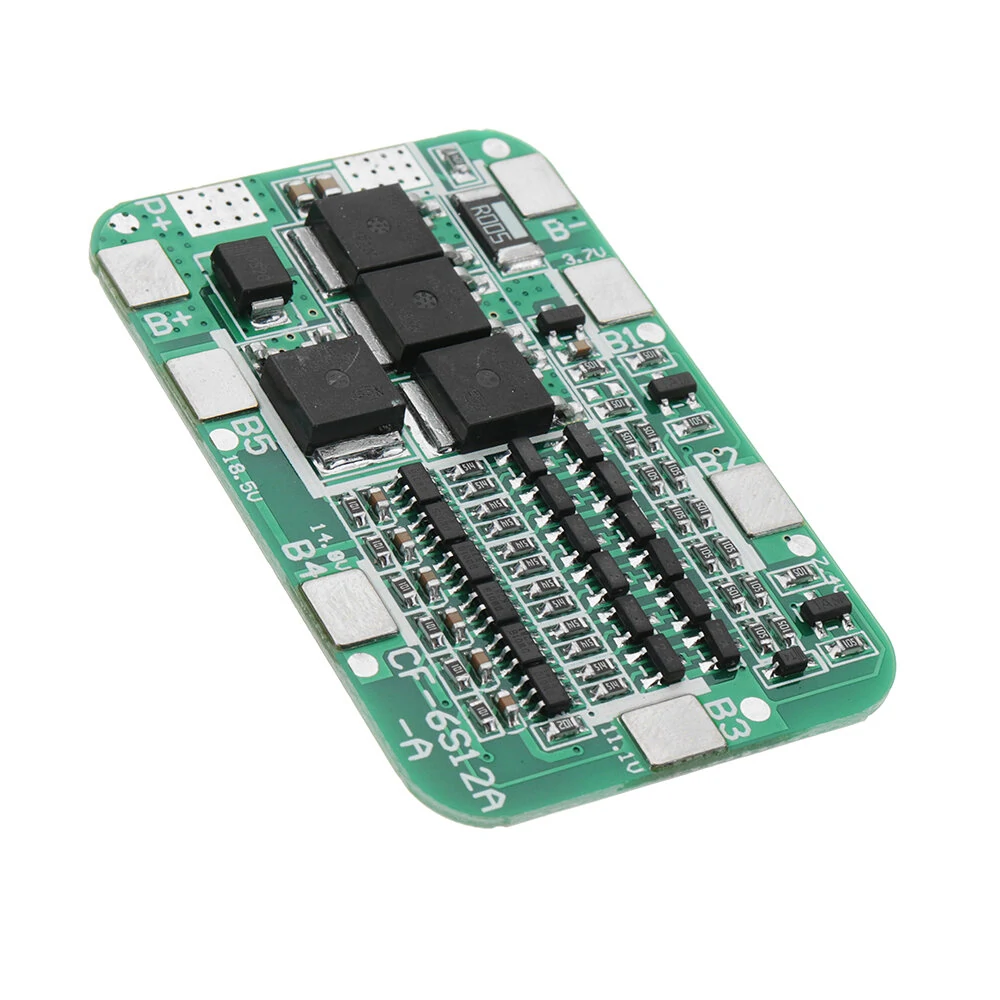 DC 24V 15A 6S PCB BMS Protection Board For Solar 18650 Li-ion Lithium Battery Mo — view 2