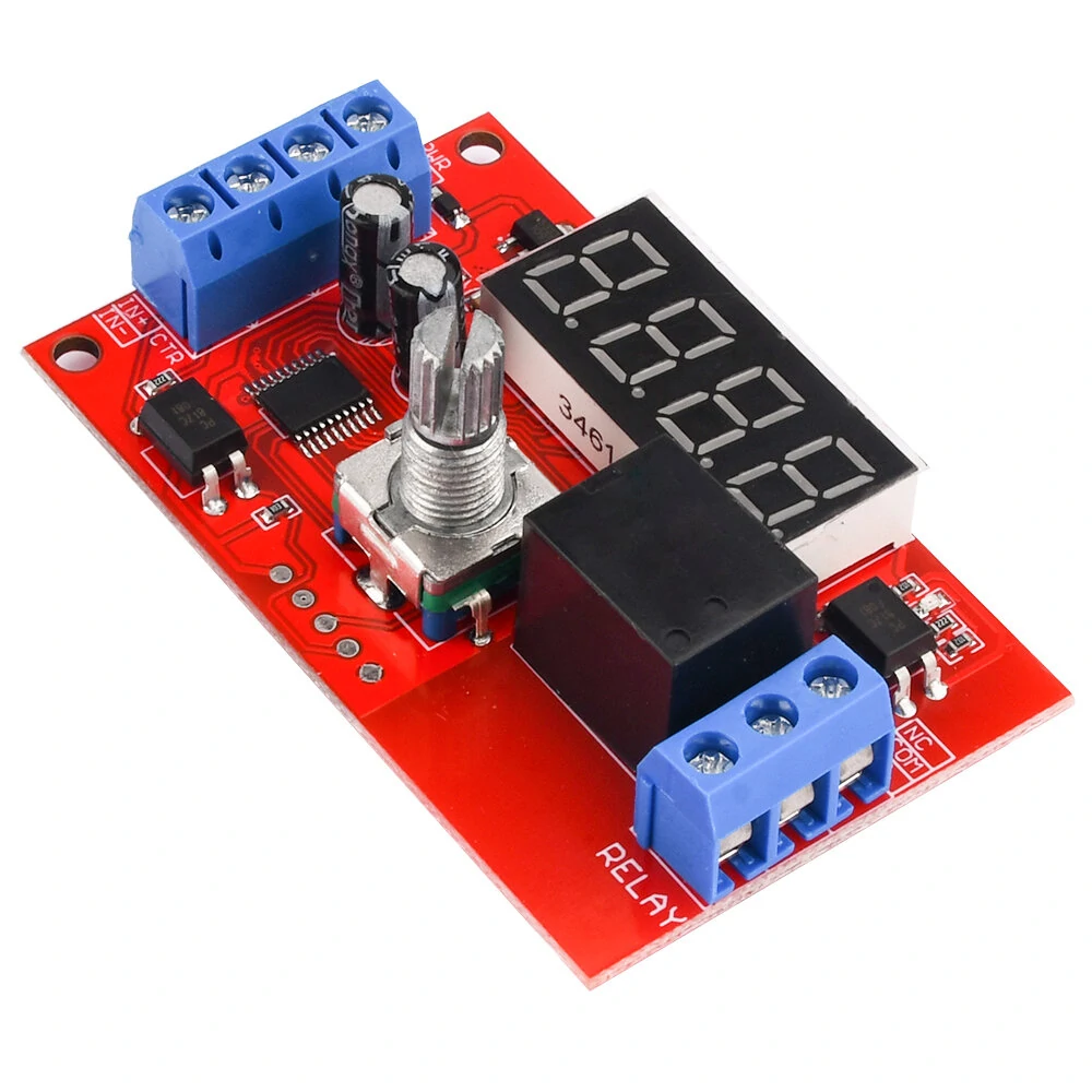 DC 5V 12V 24V 10A Adjustable Time Delay Relay Module 32 Modes LED Digital Timming Trigger Timer Control Switch — Pricio
