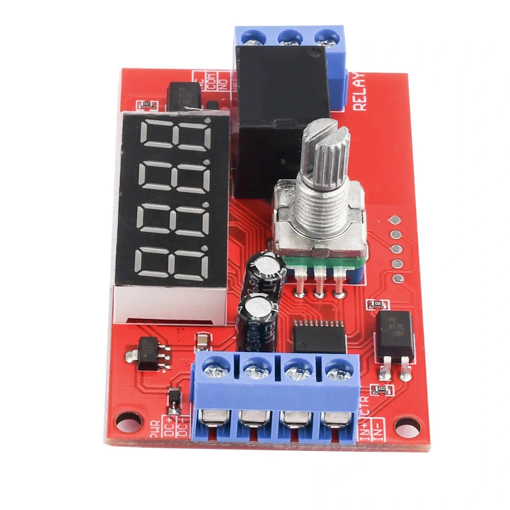 DC 5V 12V 24V 10A Adjustable Time Delay Relay Module 32 Modes LED Digital Timming Trigger Timer Control Switch — view 5