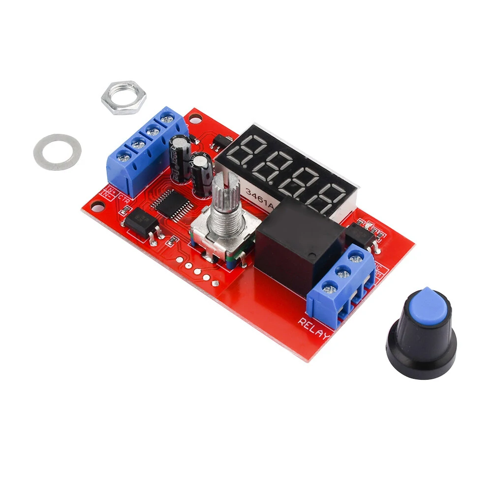 DC 5V 12V 24V 10A Adjustable Time Delay Relay Module 32 Modes LED Digital Timming Trigger Timer Control Switch — view 7