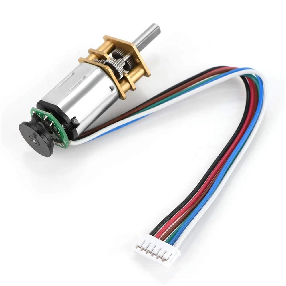 DC 6V N20 Gear Motor Encoder Speed Reduction Gearbox 30/50/70/200/500RPM Reducer Replacement Motor — view 6