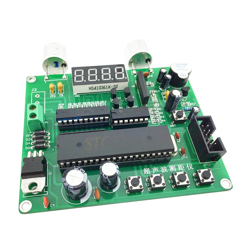 DC 9-12V DIY Ultrasonic Measuring Kit Multi-function Soldering Practice Training Assembly Electronic Distance Meter Components Kit — view 2