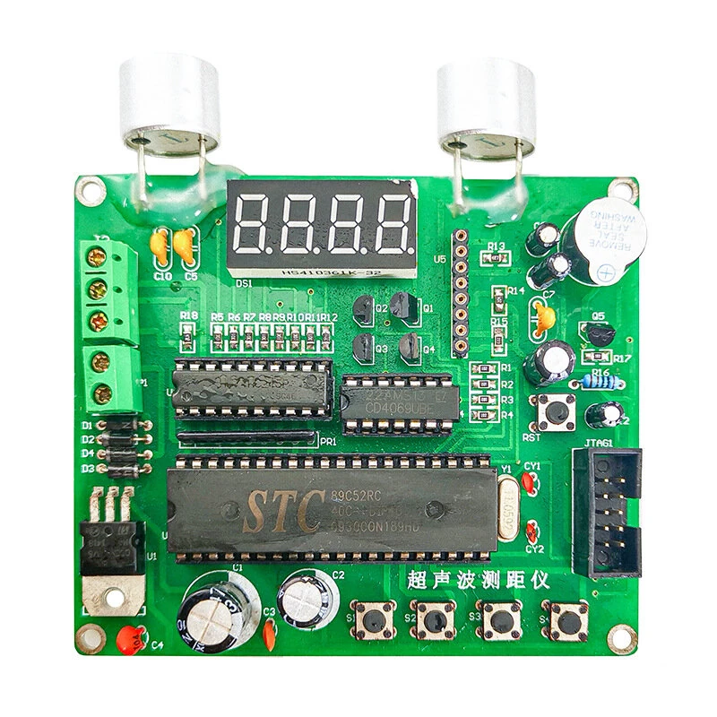 DC 9-12V DIY Ultrasonic Measuring Kit Multi-function Soldering Practice Training Assembly Electronic Distance Meter Components Kit — view 7