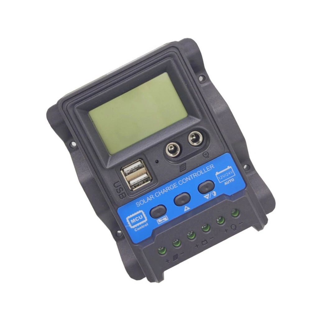 DC PWM 12V 24V 10A 20A 30A Solar Charge Controller PV Controller LCD Display Built-in Protective Function — view 2