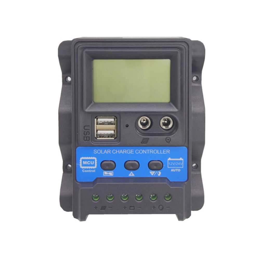 DC PWM 12V 24V 10A 20A 30A Solar Charge Controller PV Controller LCD Display Built-in Protective Function — view 3