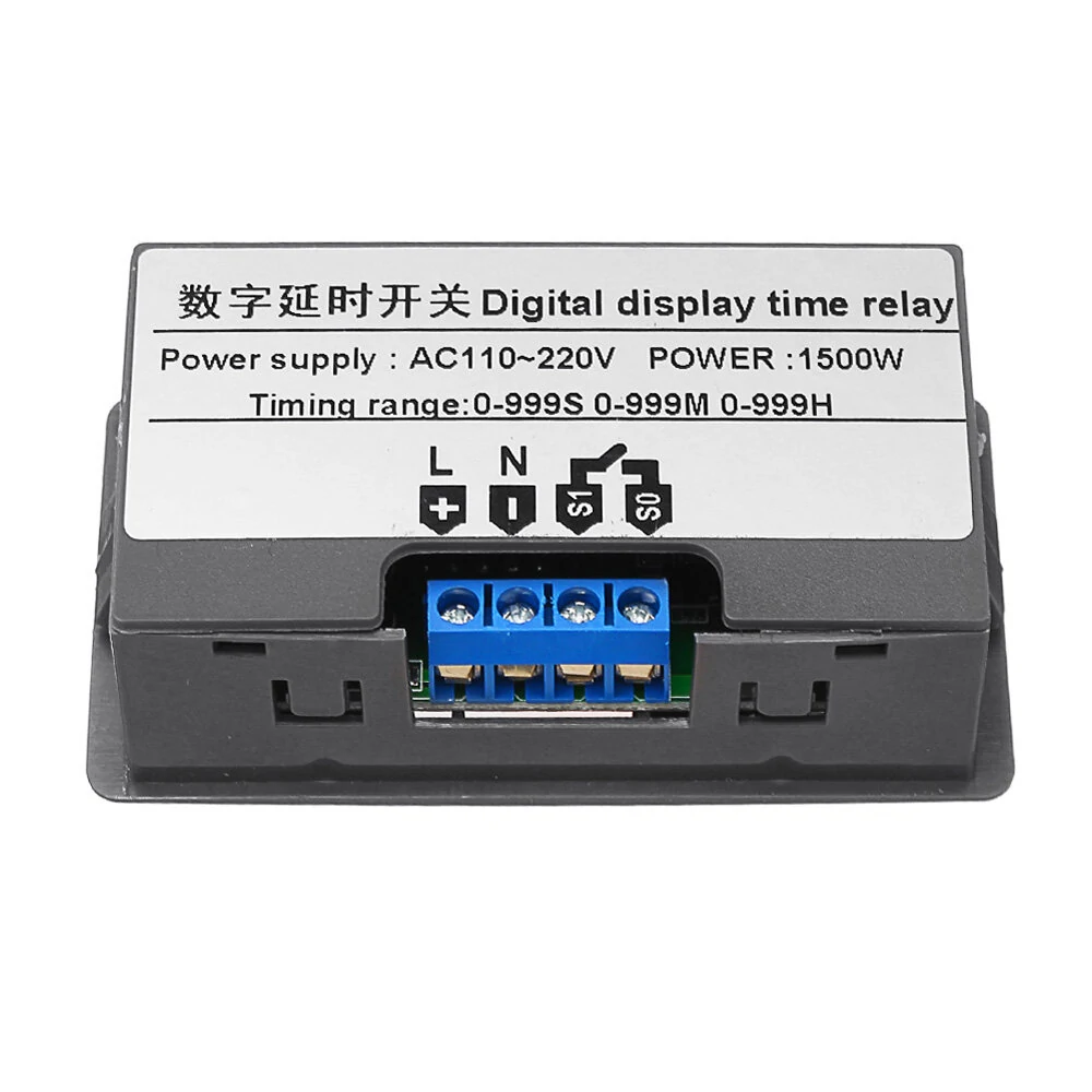 DC12V / AC110V-220V Digital Display Time Relay Automation Delay Timer Control Switch Relay Module — view 8
