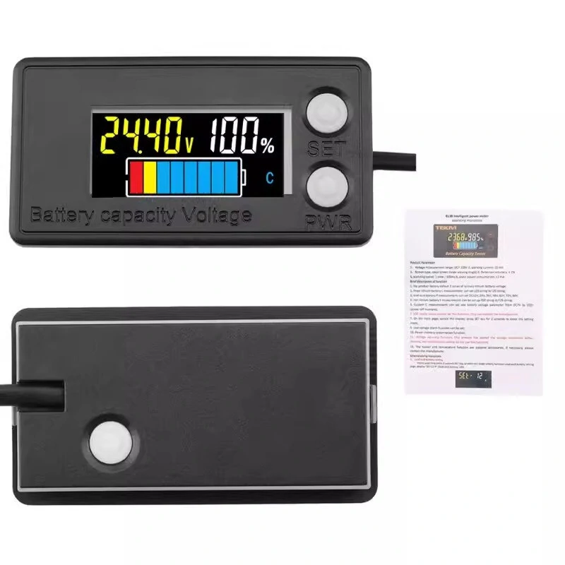 DC7-100V Waterproof LCD Digital Battery Capacity Indicator Intelligent Voltmeter Car Motorcycle Voltage Meter Battery Tester — view 6