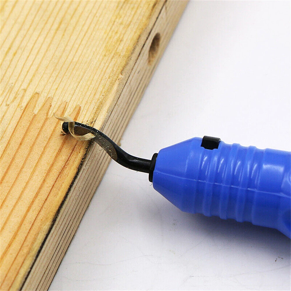 Deburring Tool Kit with 10 Extra Blades and 1 Handle Alloy Burr Removal Tool Multifunctional Burr Edges Removing Hand Tool for Handicrafts Sewing Plastic