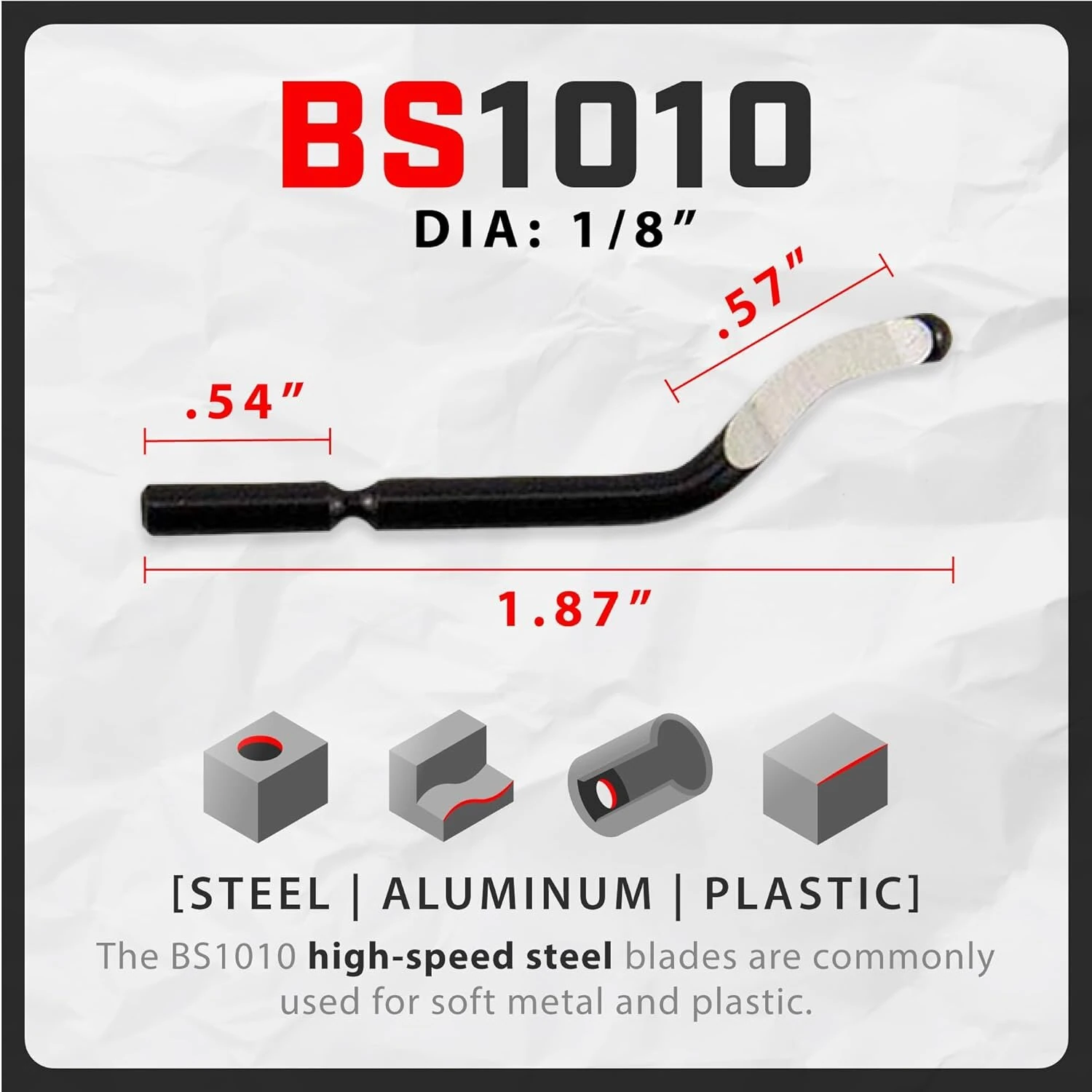 Deburring Tool with 10 BS1010 Steel Swivel Blades Ergonomic Aluminum Handle for Metal Resin PVC Copper and 3D Printed Edges — view 4