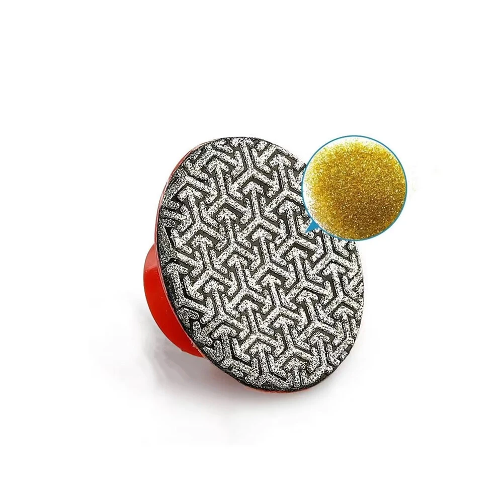 Diamond Electroplated Polishing Pads M14 50mm 50 Grit Dry Sanding Disc for Granite Stone Concrete Marble Tile Wood Glass — view 5