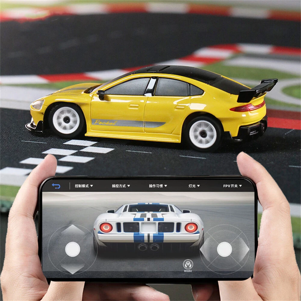 Diatone SNT PK118 PokeGT RTR 1/64 RWD Drift RC Car WIFI App Control Series Version Full Proportional Control LED Light Desktop On-Road Racing High Speed Vehicles Modes Toys