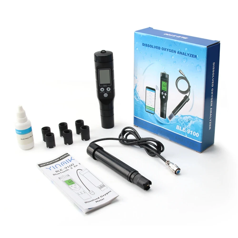 Digital Dissolved Oxygen Meter 0.0-40.0 mg/L ATC Backlight LCD Display Accurate Water DO Tester for Aquariums Pools Ponds Aquaculture with Temperature Measurement — view 6