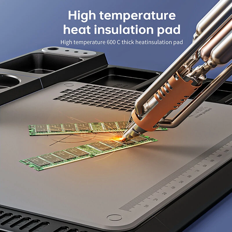 Digital Microscope 1600X 12MP Camera Sensor Coin Microscope 7" Touch LCD Microscope with Wired Remote 28 LED Fill Lights For PC — view 5