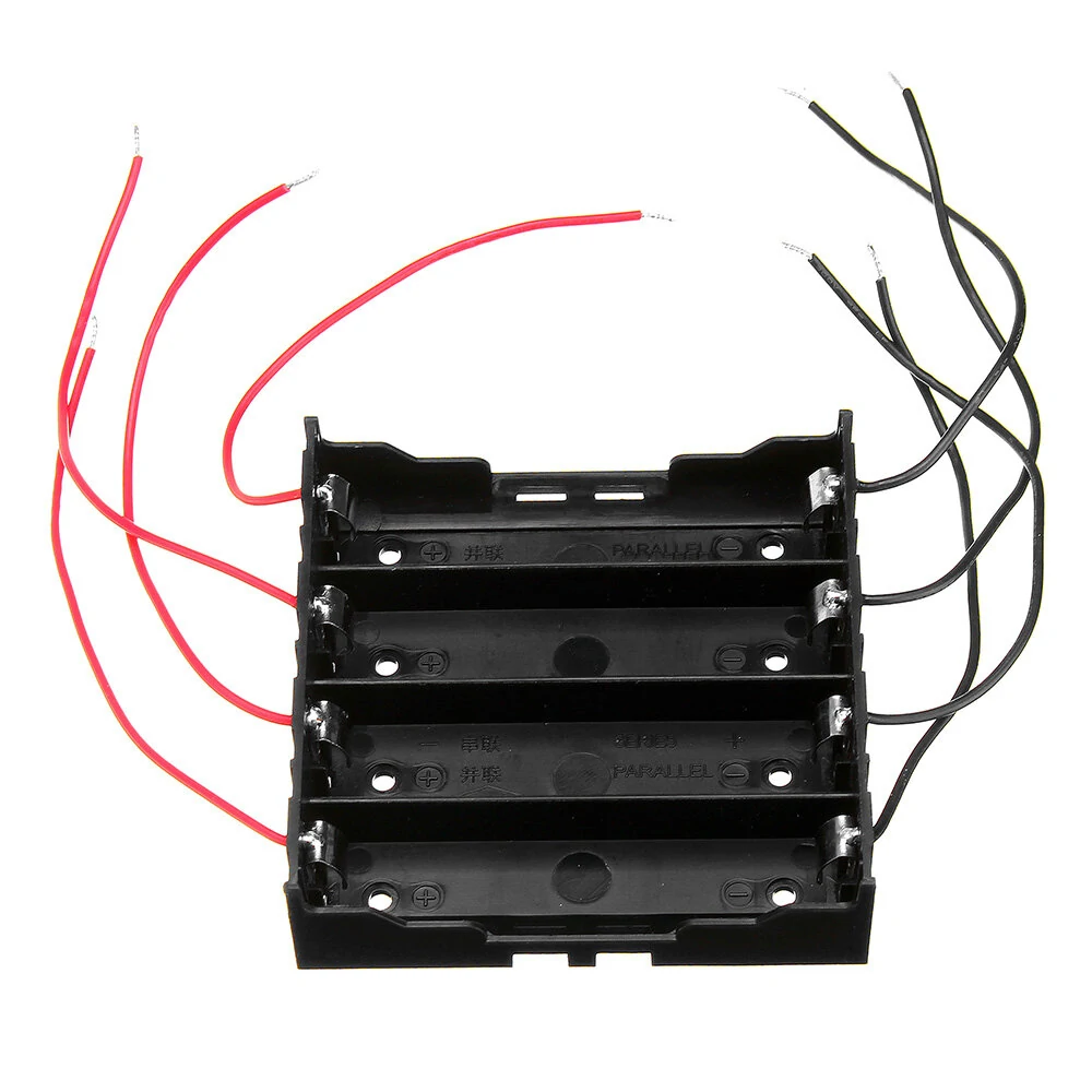 DIY 4 Slot 18650 Battery Holder With 8 Leads — view 2