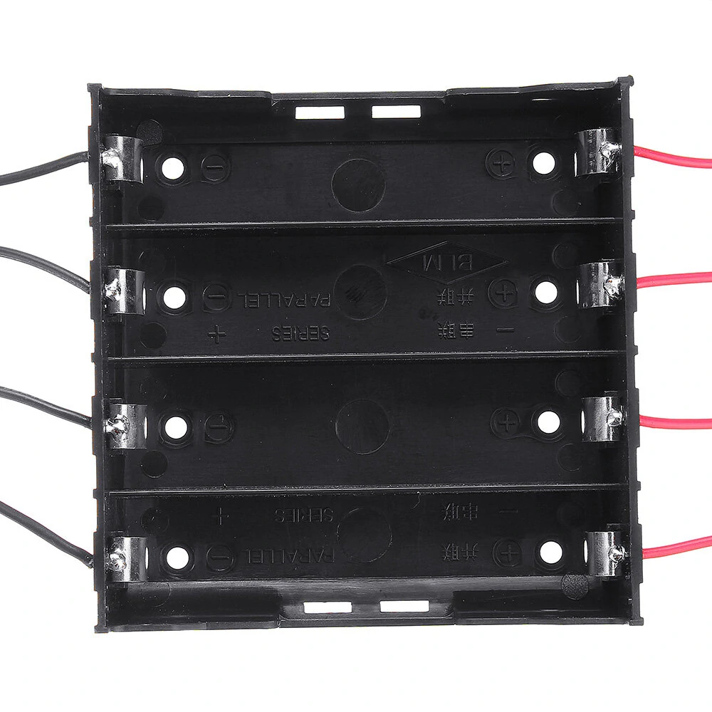 DIY 4 Slot 18650 Battery Holder With 8 Leads — view 3