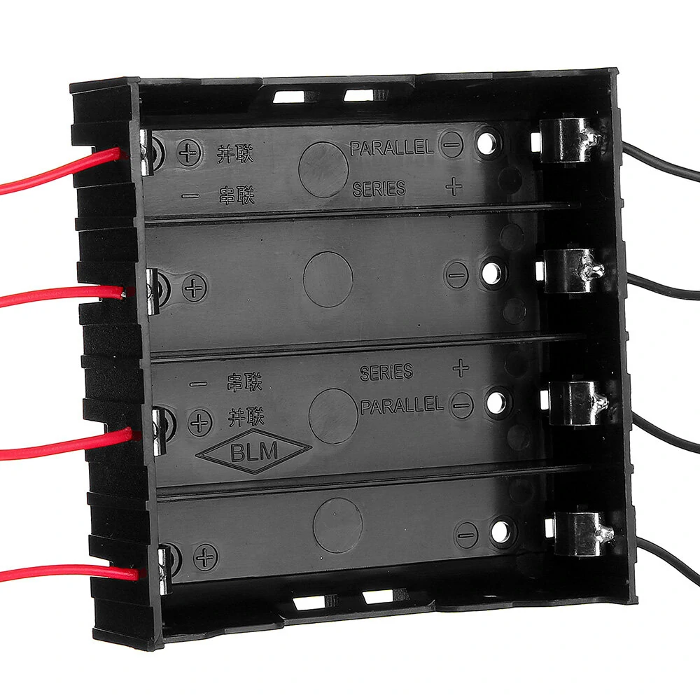 DIY 4 Slot 18650 Battery Holder With 8 Leads — view 4