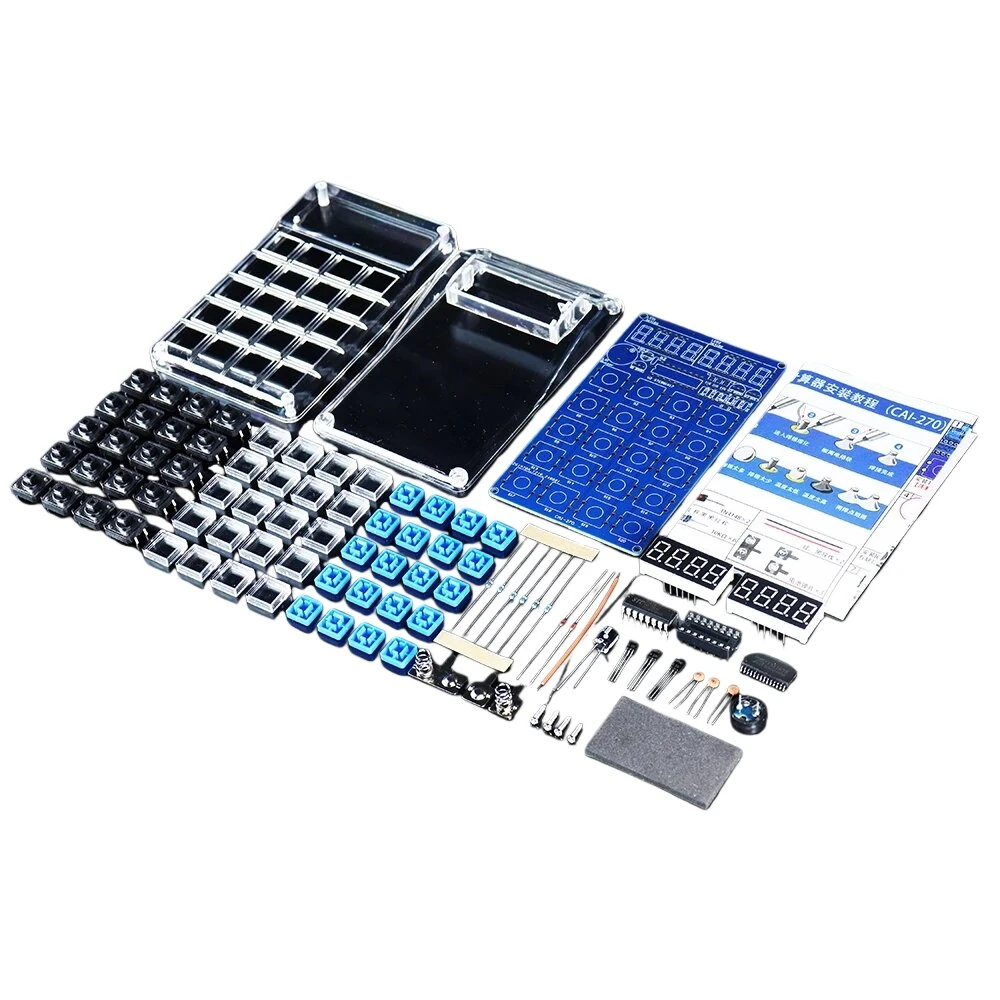 DIY Calculator Kit LED Digital Tube Display 51 MCU Electronic Calculators Kits for School Soldering Practice Training — view 3