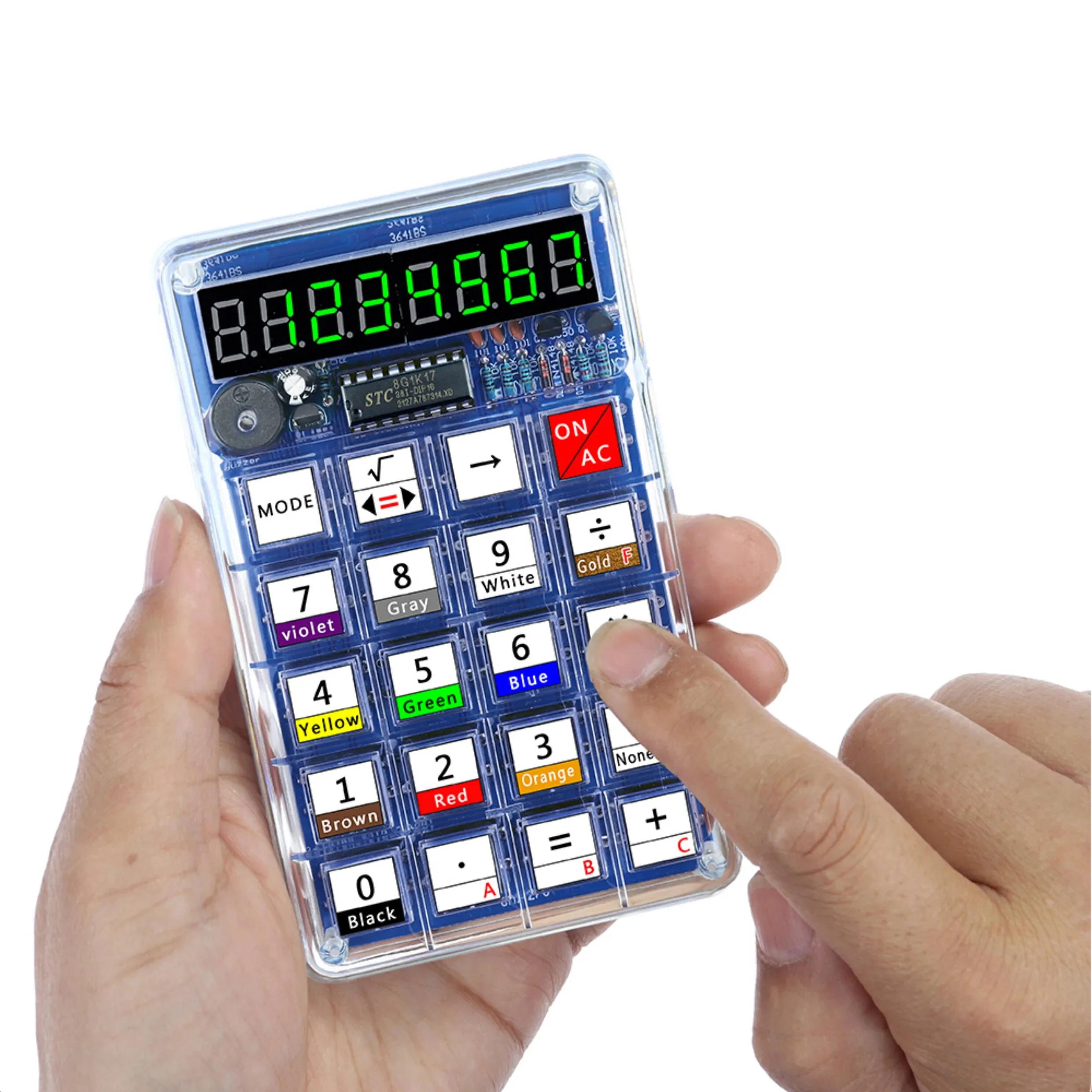 DIY Calculator Kit LED Digital Tube Display 51 MCU Electronic Calculators Kits for School Soldering Practice Training — view 5