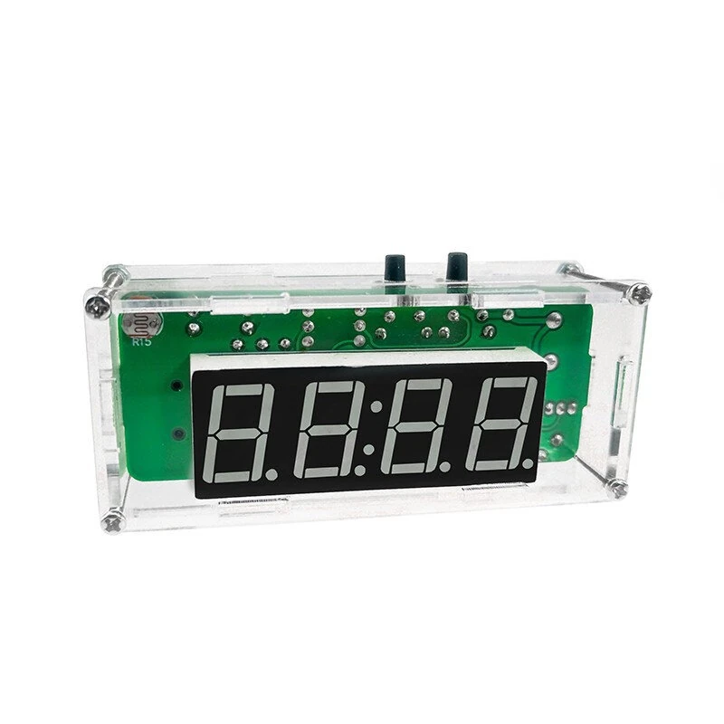 DIY Digital Clock Kit Multifunctional DS1302 USB Nixie Tube Display with Alarm Temperature Memory Brightness — image 1