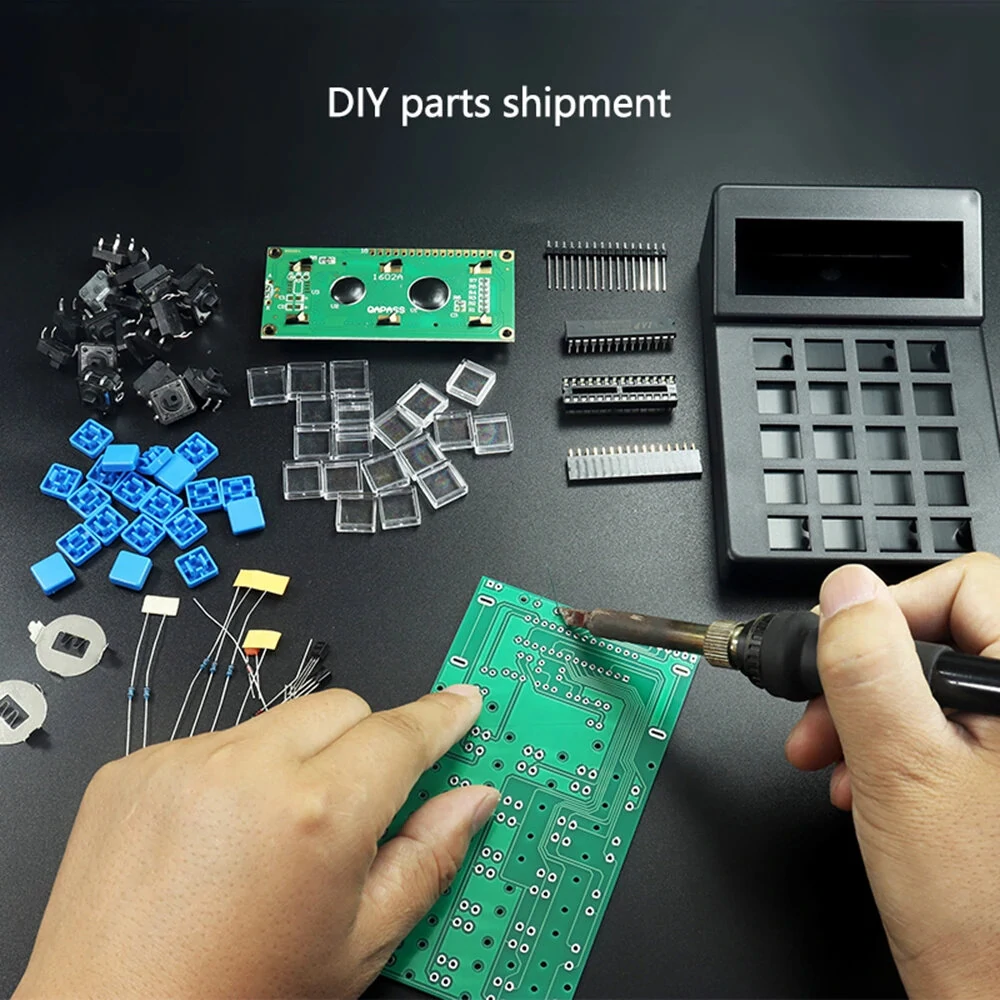 DIY LCD1062 Electronic Calculator Kit ABS Shell Soldering Training Microcontroller Experiment — view 4