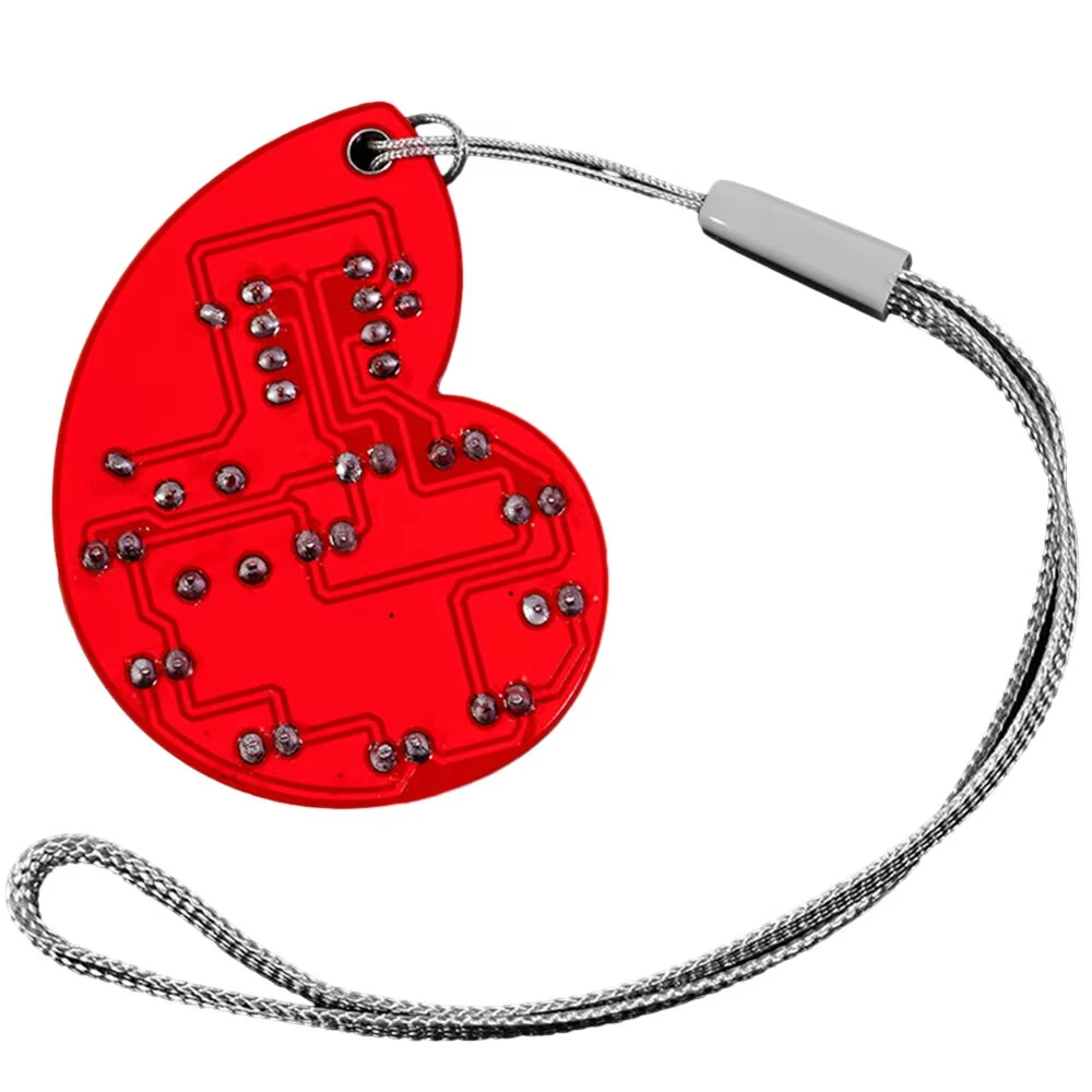 DIY LED Seashell Design SMD SMT Electronic Kit With Lanyard for Soldering Practice Learning Gifts For Soldered Practise — view 2