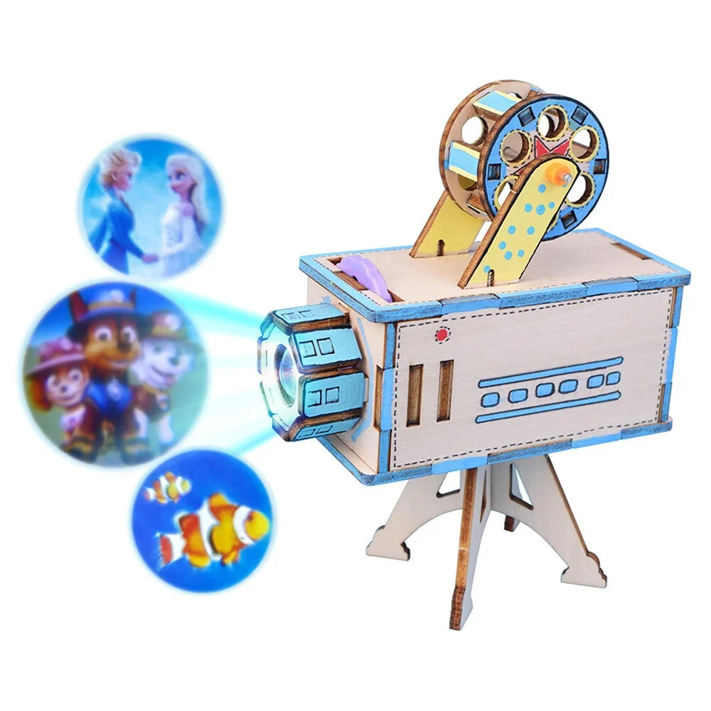DIY Projector Science And Technology Invention Hand-Made Self-Made Education Experiment Kit Model Toy Physics Kids Children Gift Project — view 6