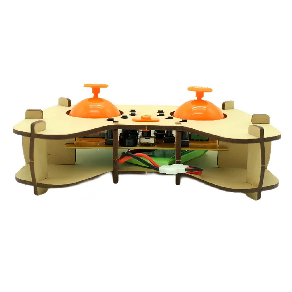DIY Wooden Remote Control Drone Assembly Kit Remote Control Quadcopter Aircraft Altitude Hold Learning Flying Toy Chrismas Gift — view 6