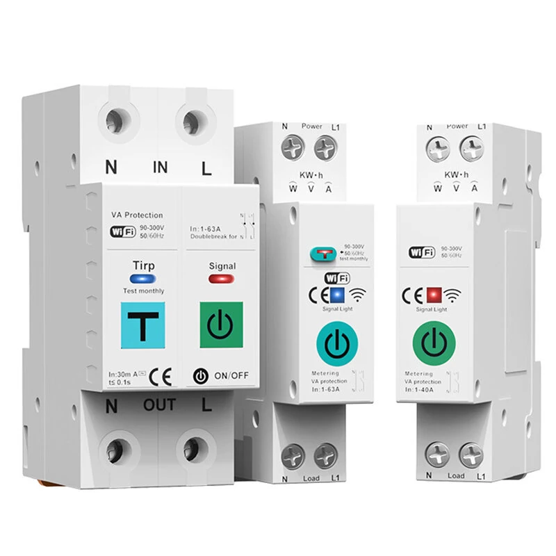DLQ010/DLQ011/DLQ012 1P40A 2P63A Tuya WiFi Circuit Breaker Smart Home Wireless Remote Control Smart Switch Real-Time Whole-Home Power Monitor Voice Control with Alexa Google Home — view 7