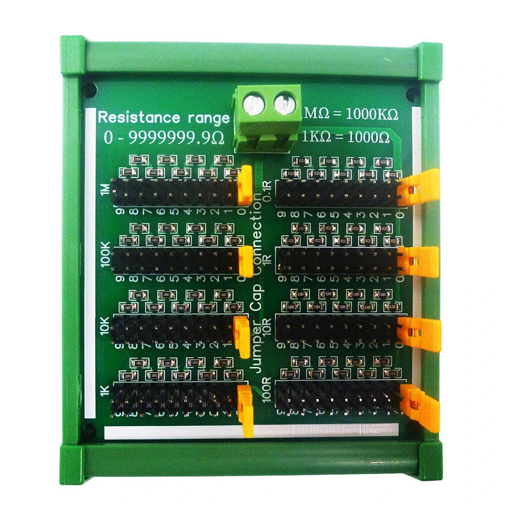 DNR1A07 0-10M 0.1R-9999999R Step 0.1R Adjustable Programmable Resistance Module C35 DIN Rail Shell for Arduino UN0 MEGA PLC — view 2