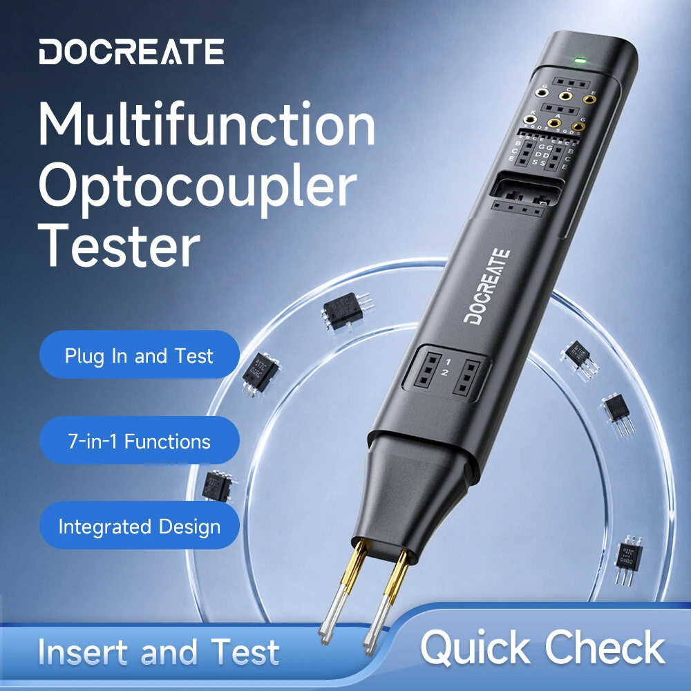 DOCREATE MO-81 Multifunction Optocoupler Tester 7-in-1 5V For Optocouplers IGBTs SCRs TL431 Transistors MOSFETs — view 2
