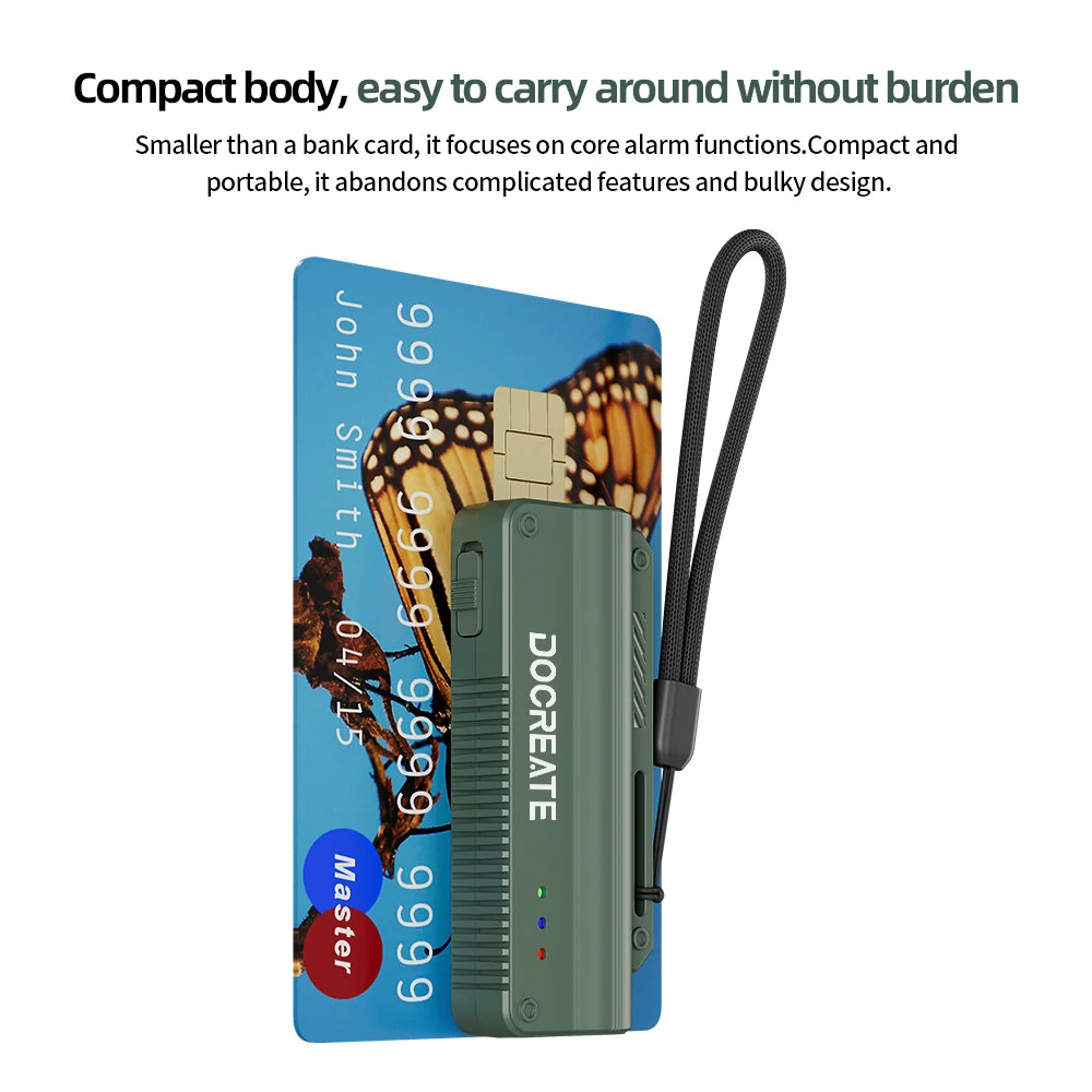Docreate T700-2 Portable Gas Leak Alarm Rechargeable Combustible Gas Checker with 0.5s Fast Response for Propane Natural Gas Methane — view 6
