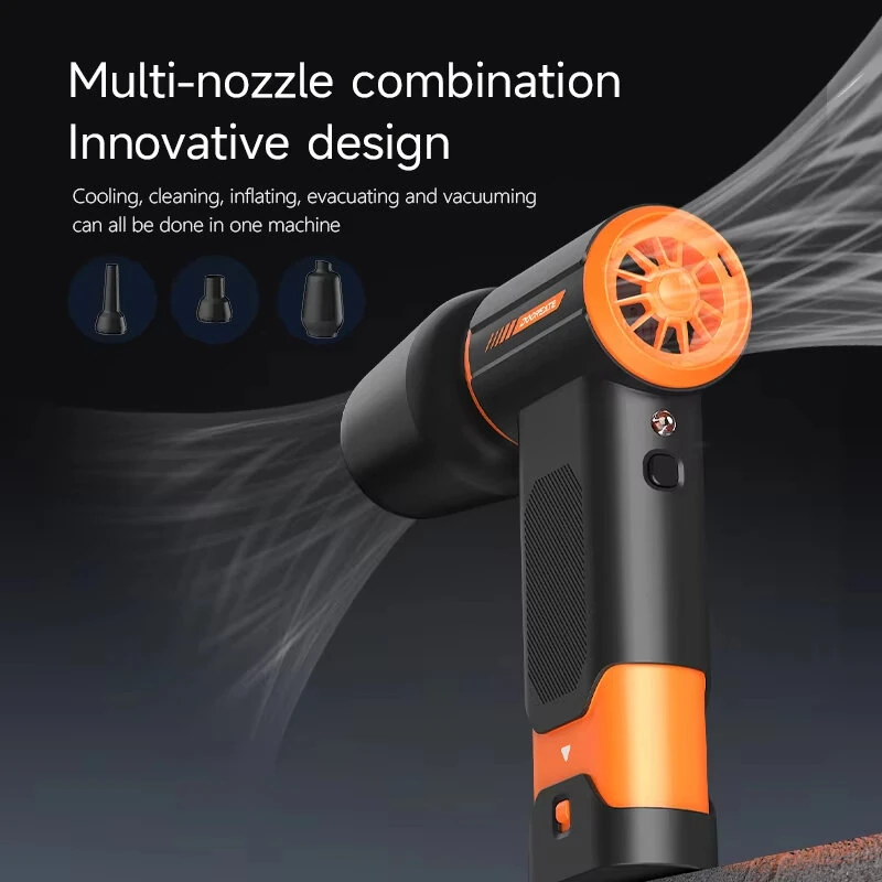 DOCREATE V-94K Wireless Electric Dust Collector 8000mAh Battery Turbo Fan 200W 4-Speed Lightweight Portable Keyboard Cleaner Compressed Air Replacement — view 4