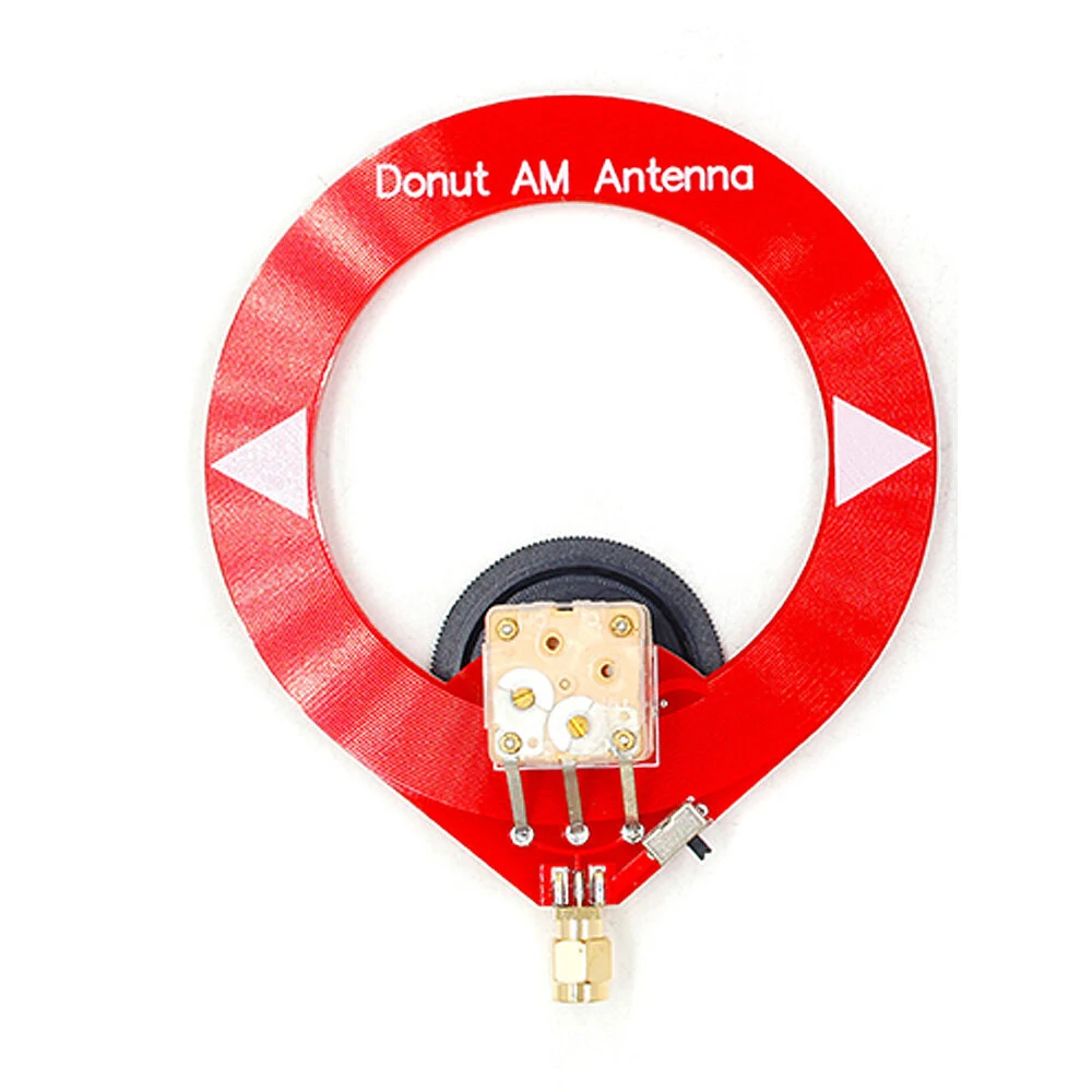 Donut AM Radio Antenna Red Mini Loop Antenna 500kHz-2000kHz Frequency Range Medium Wave Antenna — view 3
