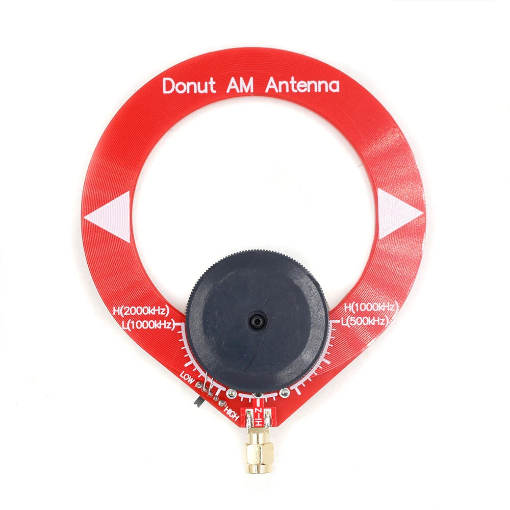 Donut AM Radio Antenna Red Mini Loop Antenna 500kHz-2000kHz Frequency Range Medium Wave Antenna — view 4