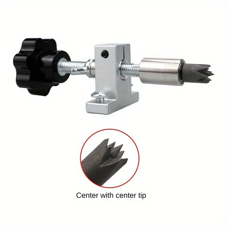 Double Bearing Extendable Tailstock Assembly Bracket Tailstock Telescopic Rotary Centerless Live Thimble 2060 Profile Compatible Lathe Accessories Woodworking Jewelry Jade Processing Toolpost — view 5