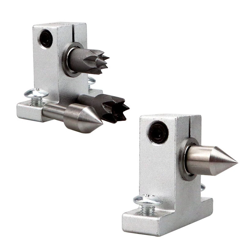 Double Bearing Extendable Tailstock Assembly Bracket Tailstock Telescopic Rotary Centerless Live Thimble 2060 Profile Compatible Lathe Accessories Woodworking Jewelry Jade Processing Toolpost — view 8